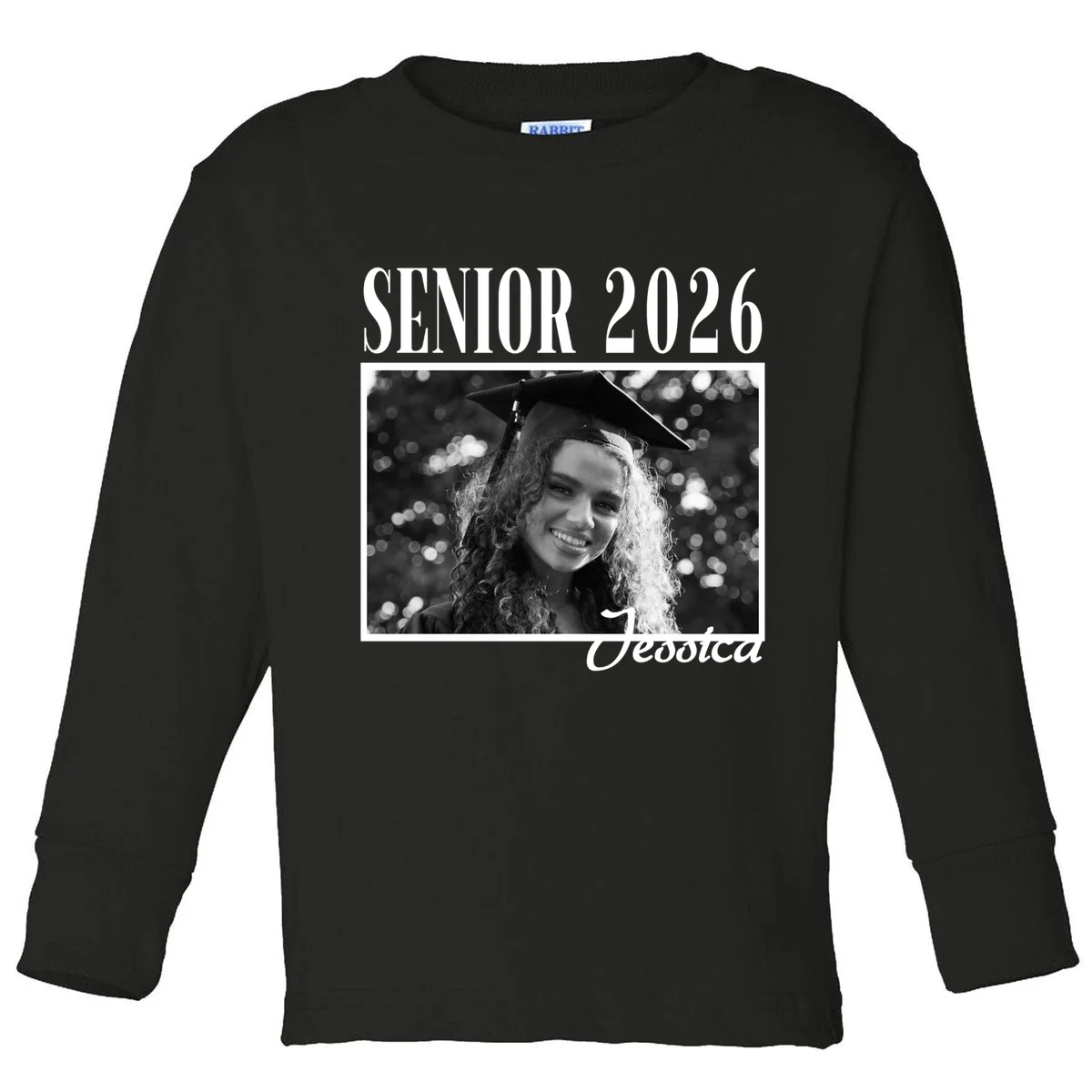 Custom graduation Personalized Graduate 2026 Toddler Long Sleeve Shirt - Front