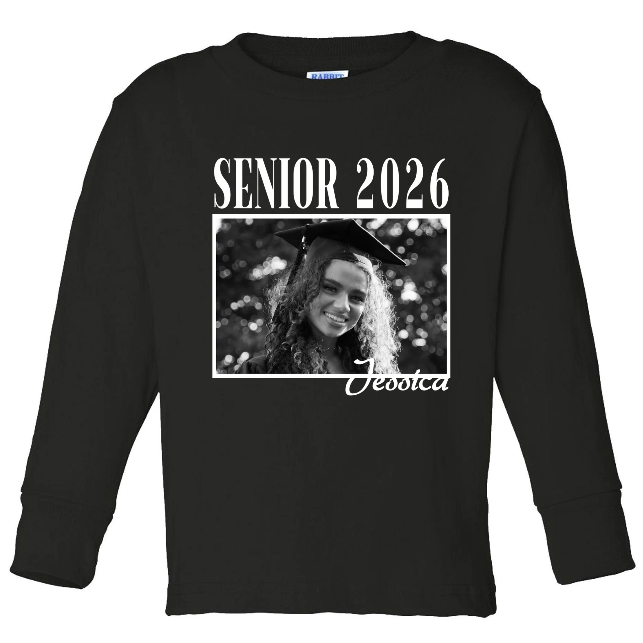 Custom graduation Personalized Graduate 2026 Toddler Long Sleeve Shirt - Front