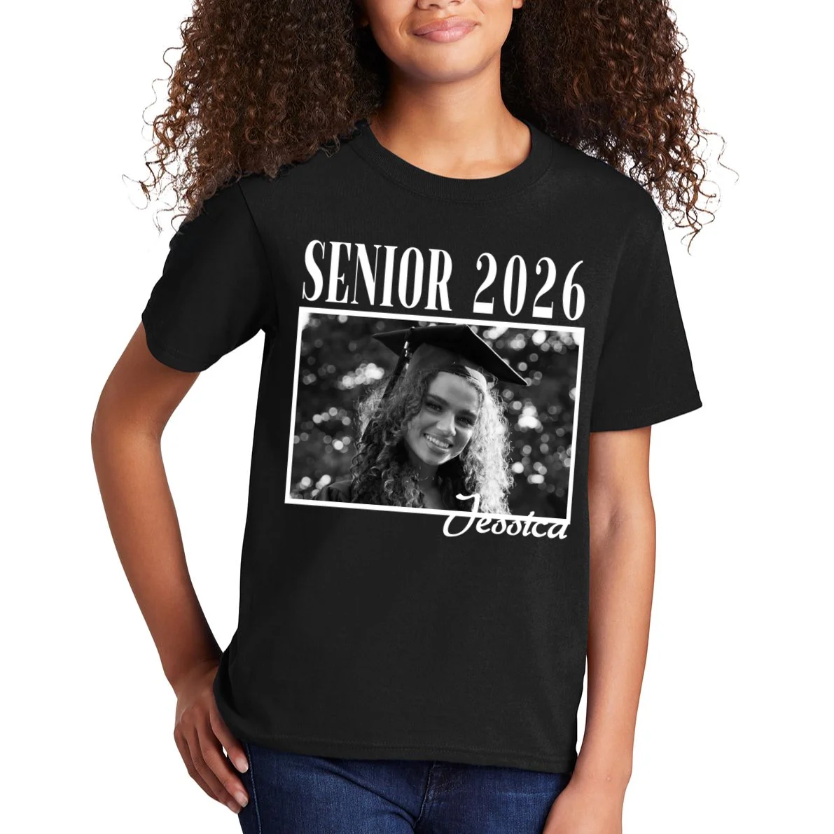 Custom graduation Personalized Graduate 2026 Kids T-Shirt - Front 1