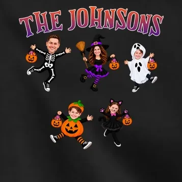 Personalized Halloween Family Photo Kids Jacket - Custom Faces & Name - Front - Close-up