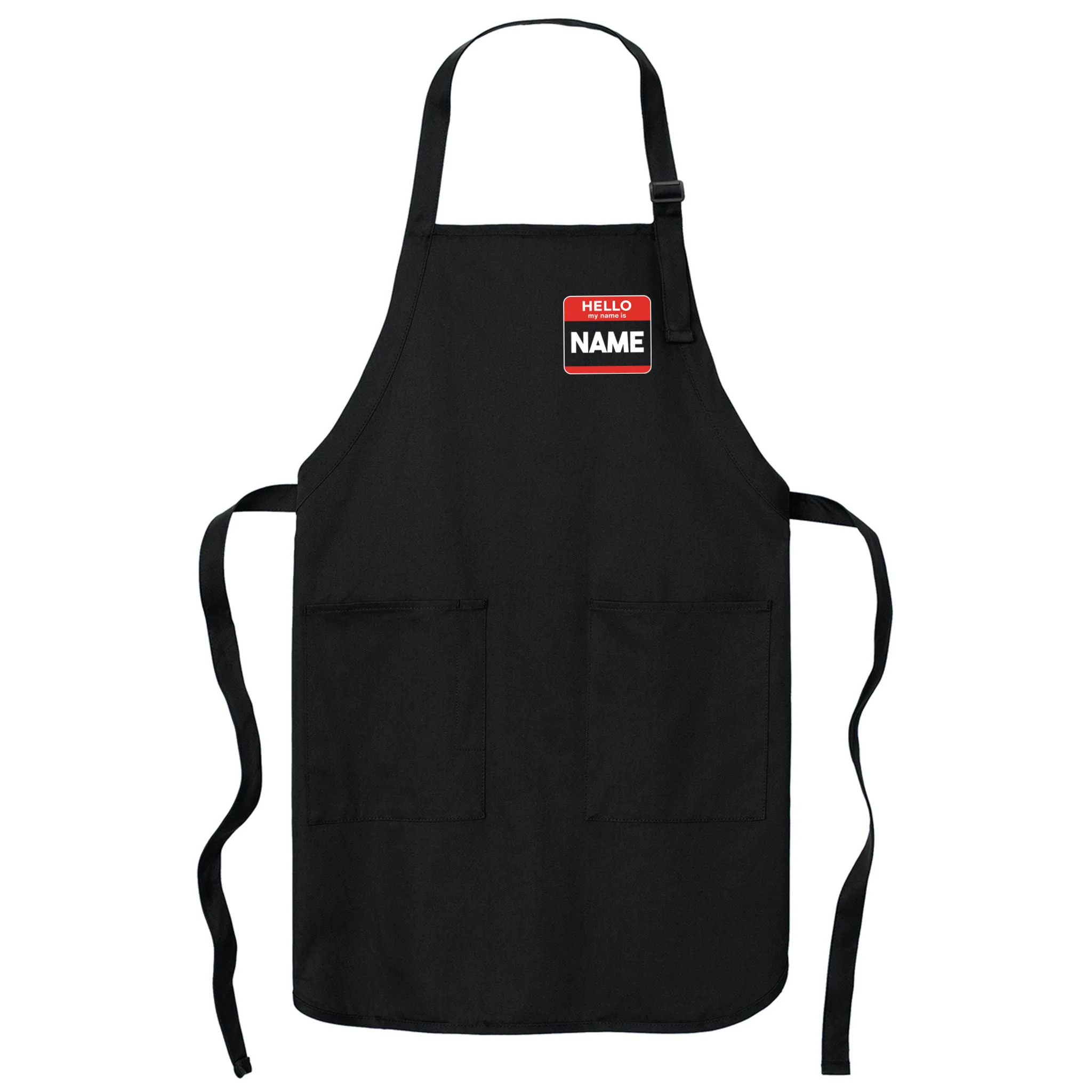Hello My Name Is Custom Name Funny Personalized Apron - Front