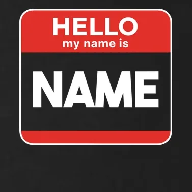 Hello My Name Is Custom Name Funny Personalized Toddler Hoodie - Front - Close-up