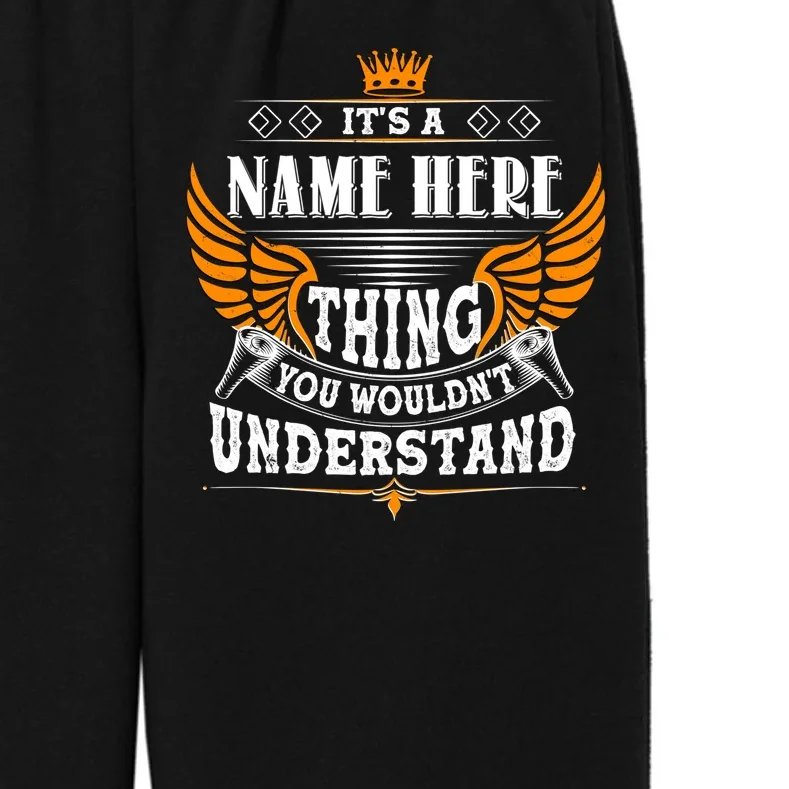 Custom It's A Name Thing You Wouldn't Understand Personalized Text Kids Fleece Sweatpants - Front - Close-up