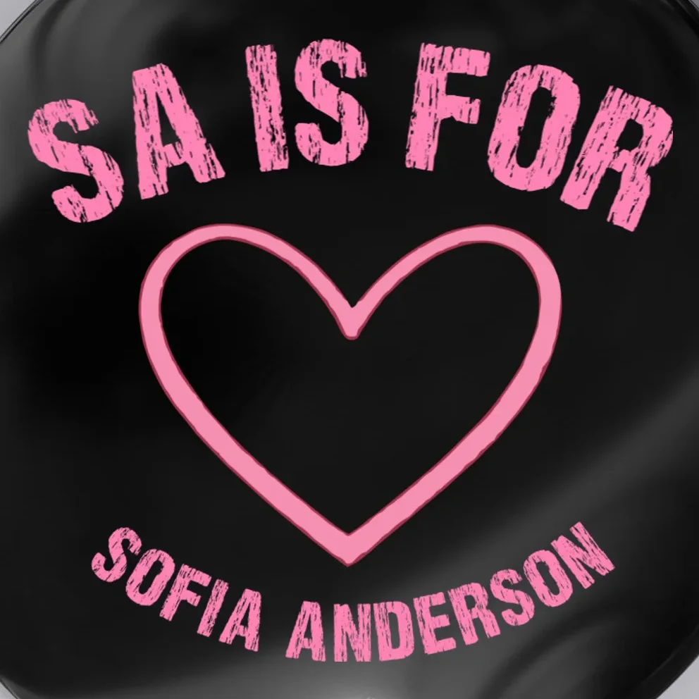 Custom Initial Name Kids T Shirt, Personalized Pink Heart Toddler T-Shirt for Girls Button - Front - Close-up