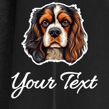 Cavalier King Charles Spaniel Custom Text Personalized Women's Cardigan - Front - Close-up