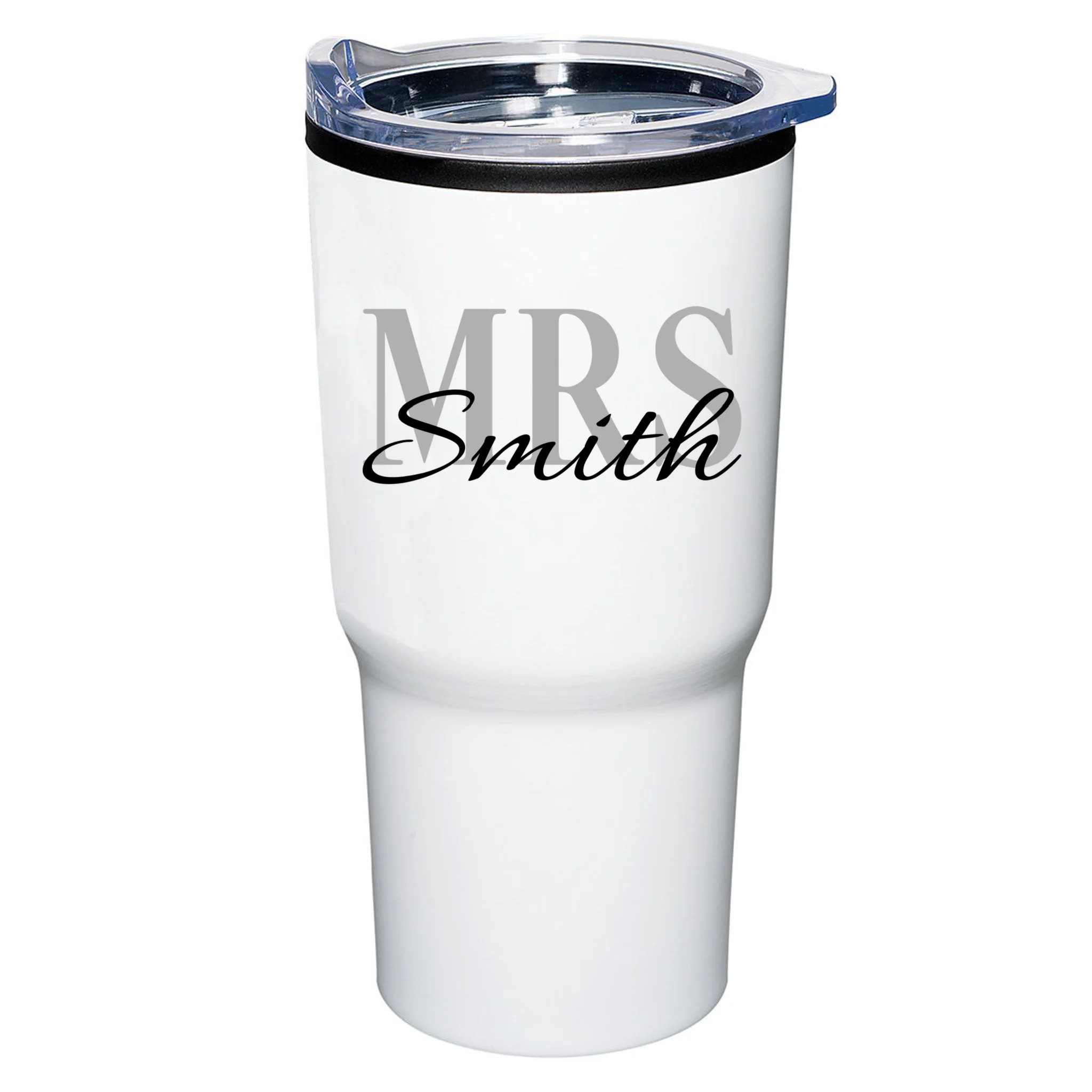 Custom Mrs Last Name Wedding Gift 20oz Tumbler - Front