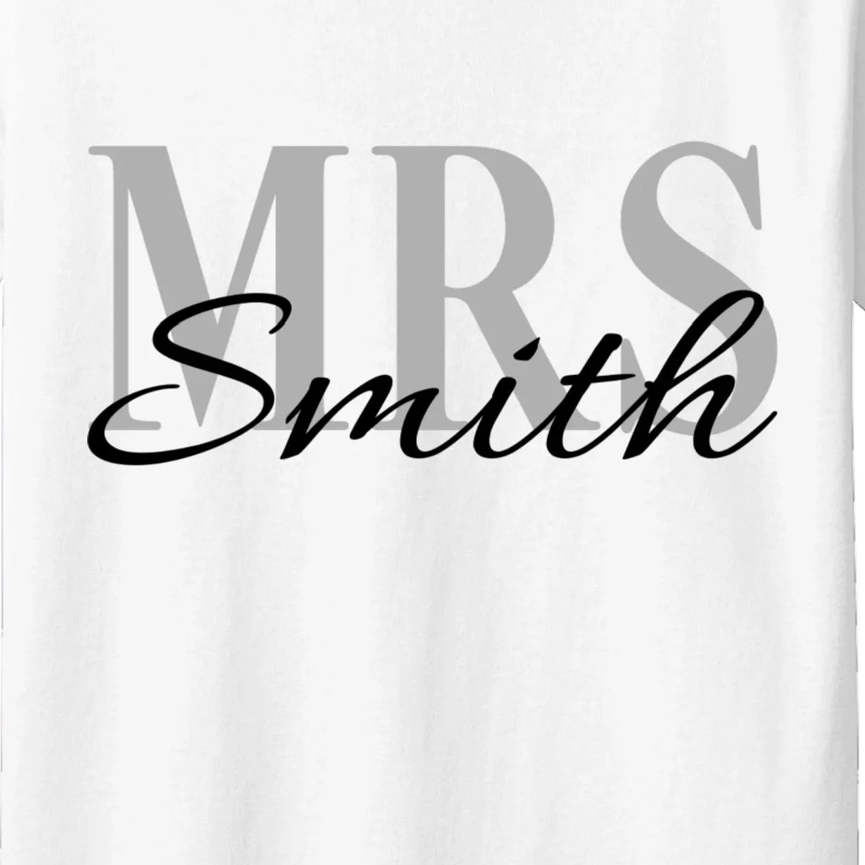 Custom Mrs Last Name Wedding Gift Kids T-Shirt - Front - Close-up