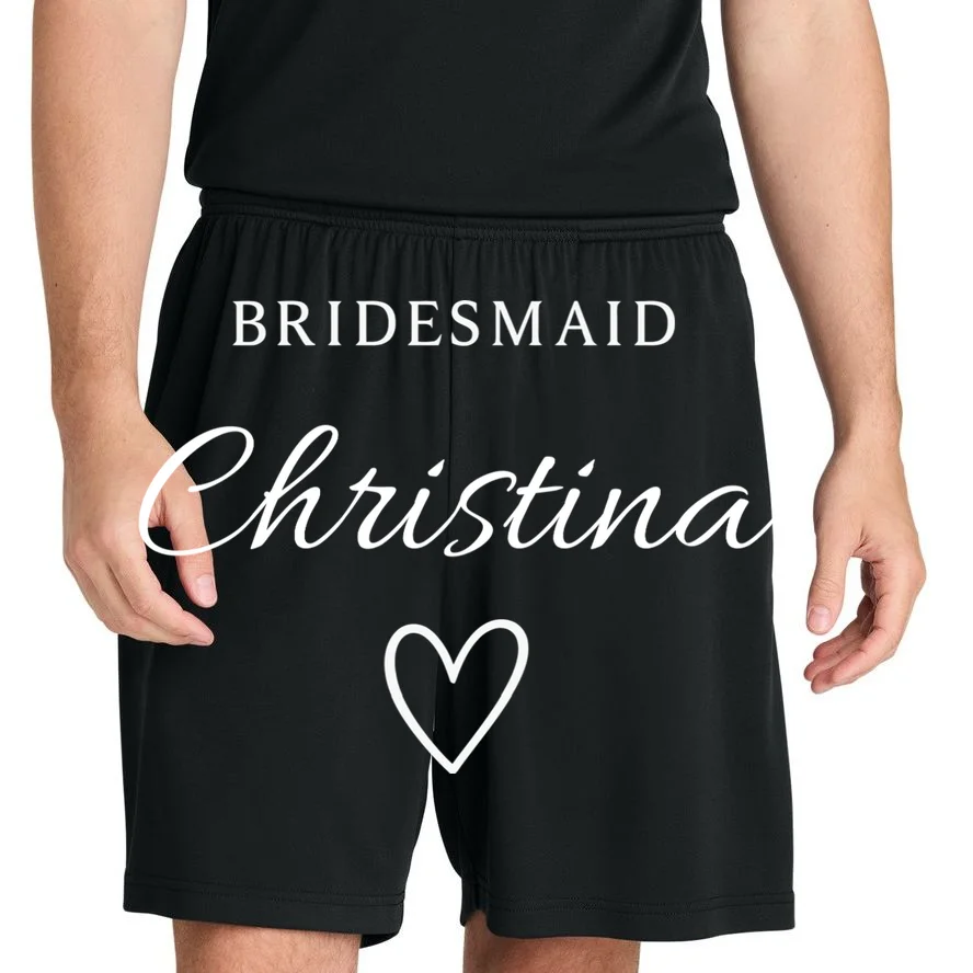 Custom Name Bridesmaids Gift Men's Shorts - Front 1