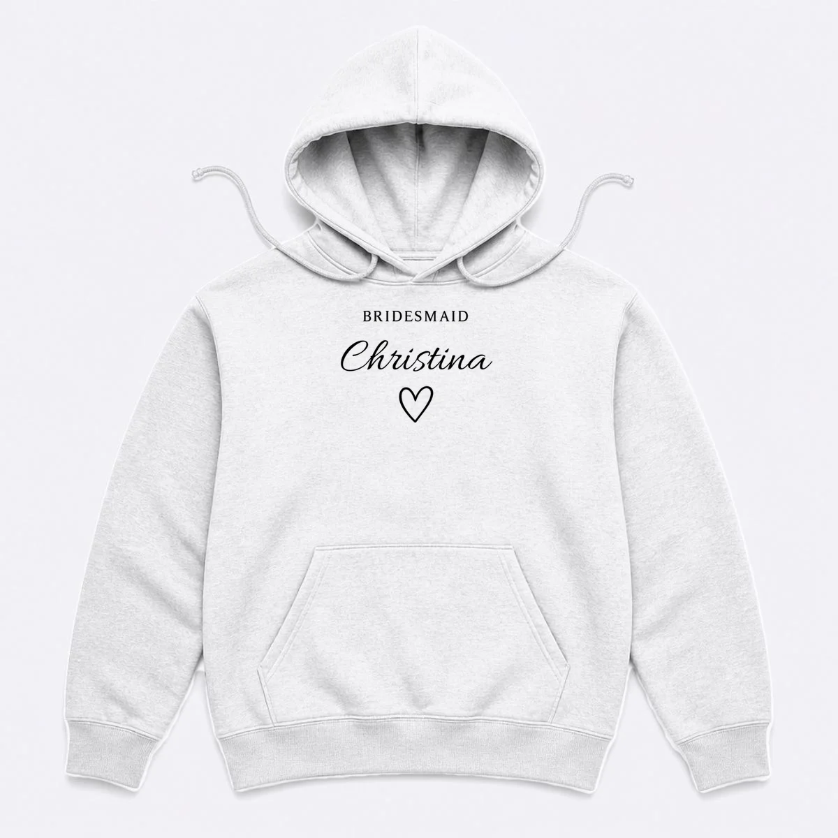 Custom Name Bridesmaids Gift Hoodie - Front