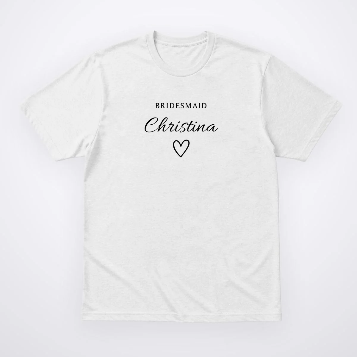Custom Name Bridesmaids Gift T-Shirt - Front