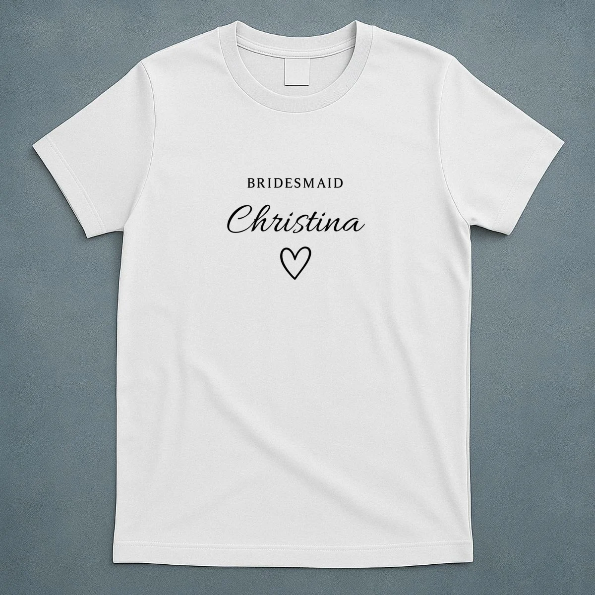 Custom Name Bridesmaids Gift T-Shirt - Front 5