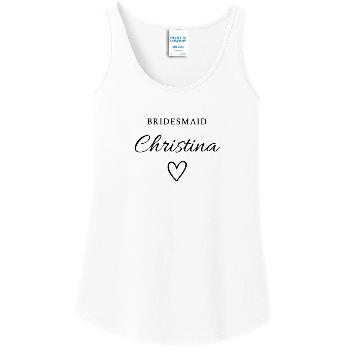 Custom Name Bridesmaids Gift Women's Tank Top - Front
