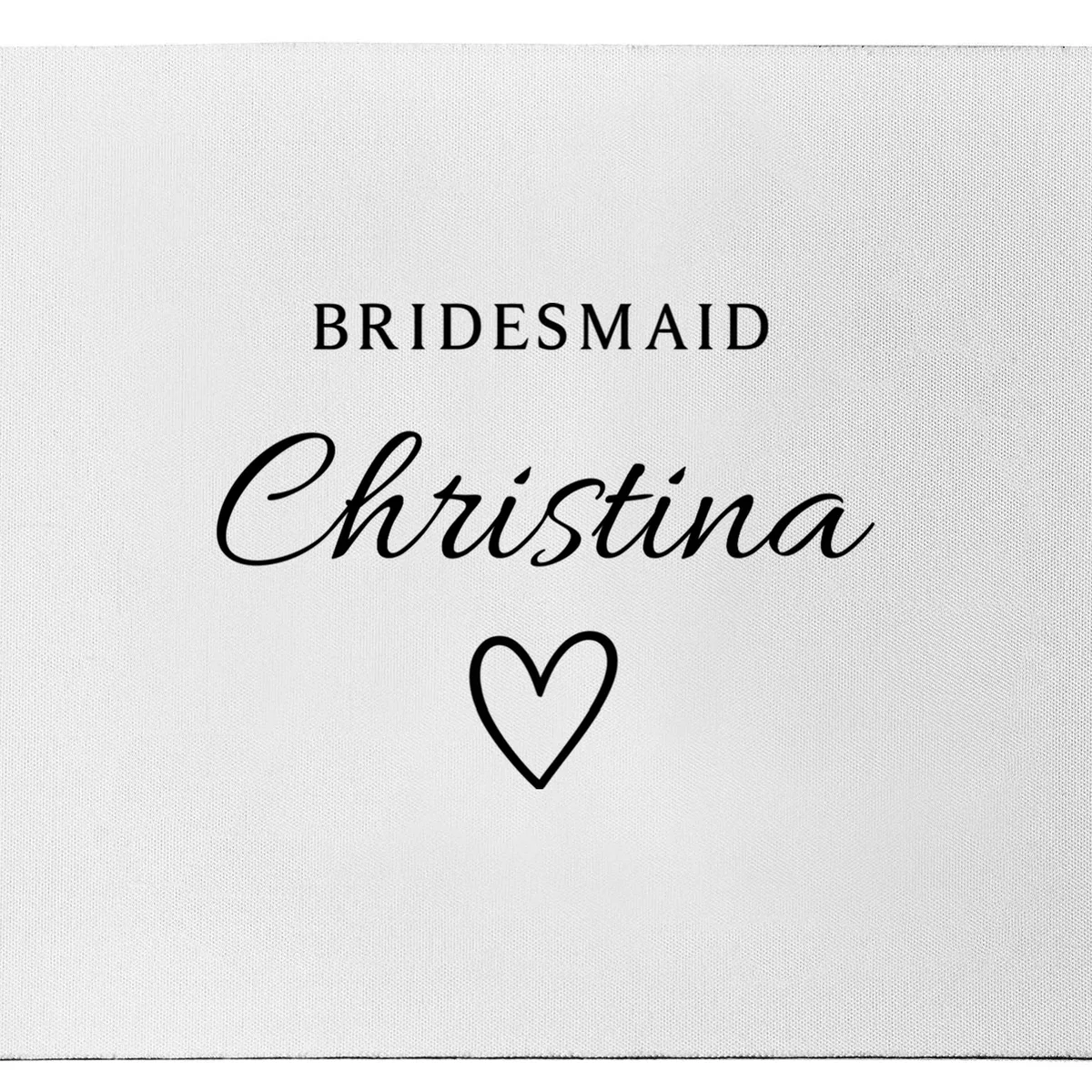 Custom Name Bridesmaids Gift Mouse Pad - Front - Close-up