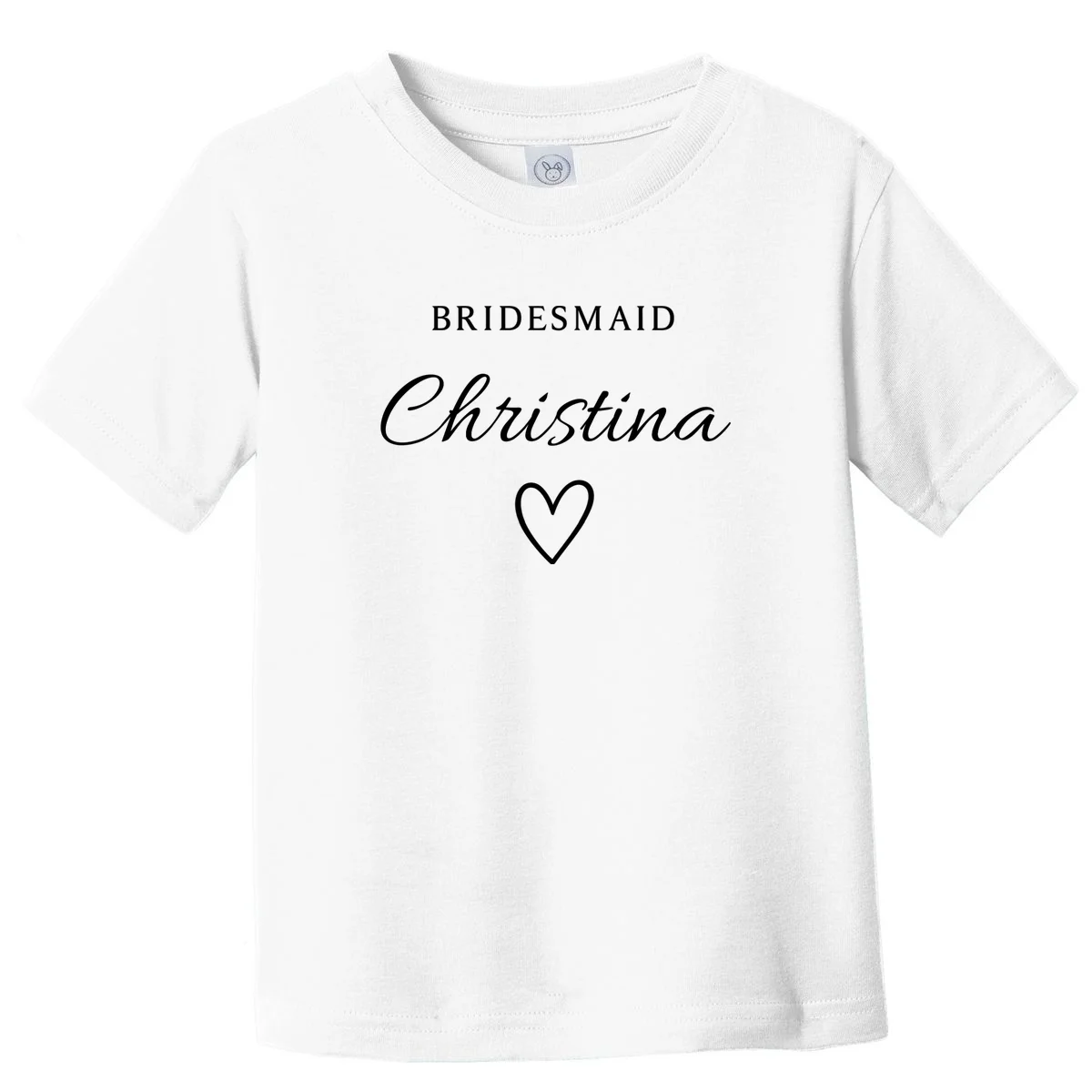 Custom Name Bridesmaids Gift Toddler T-Shirt - Front
