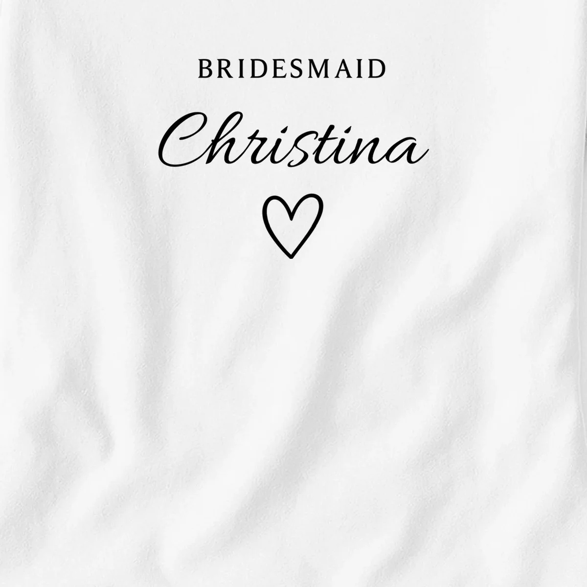 Custom Name Bridesmaids Gift Women's T-Shirt - Front - Close-up