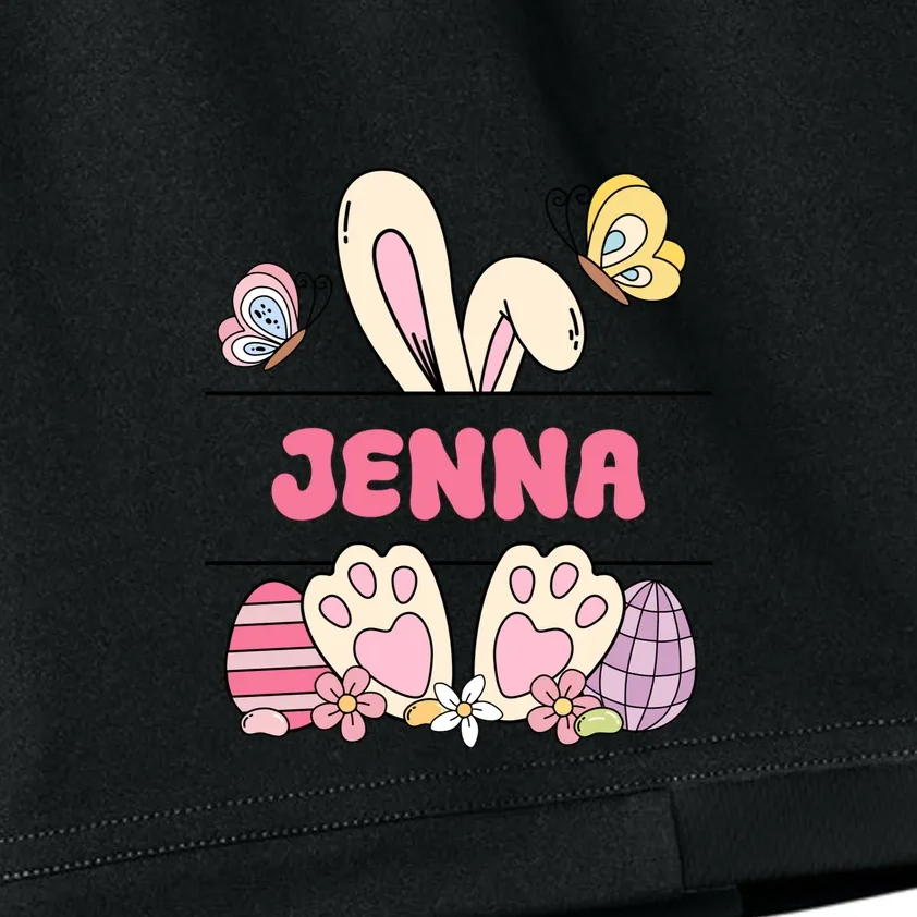 Custom Name Easter Bunny Kids Shorts - Front - Close-up
