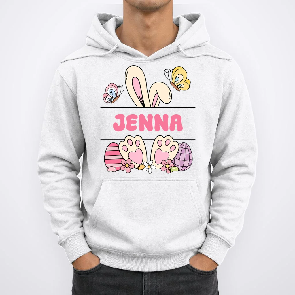 Custom Name Easter Bunny Hoodie - Front 1