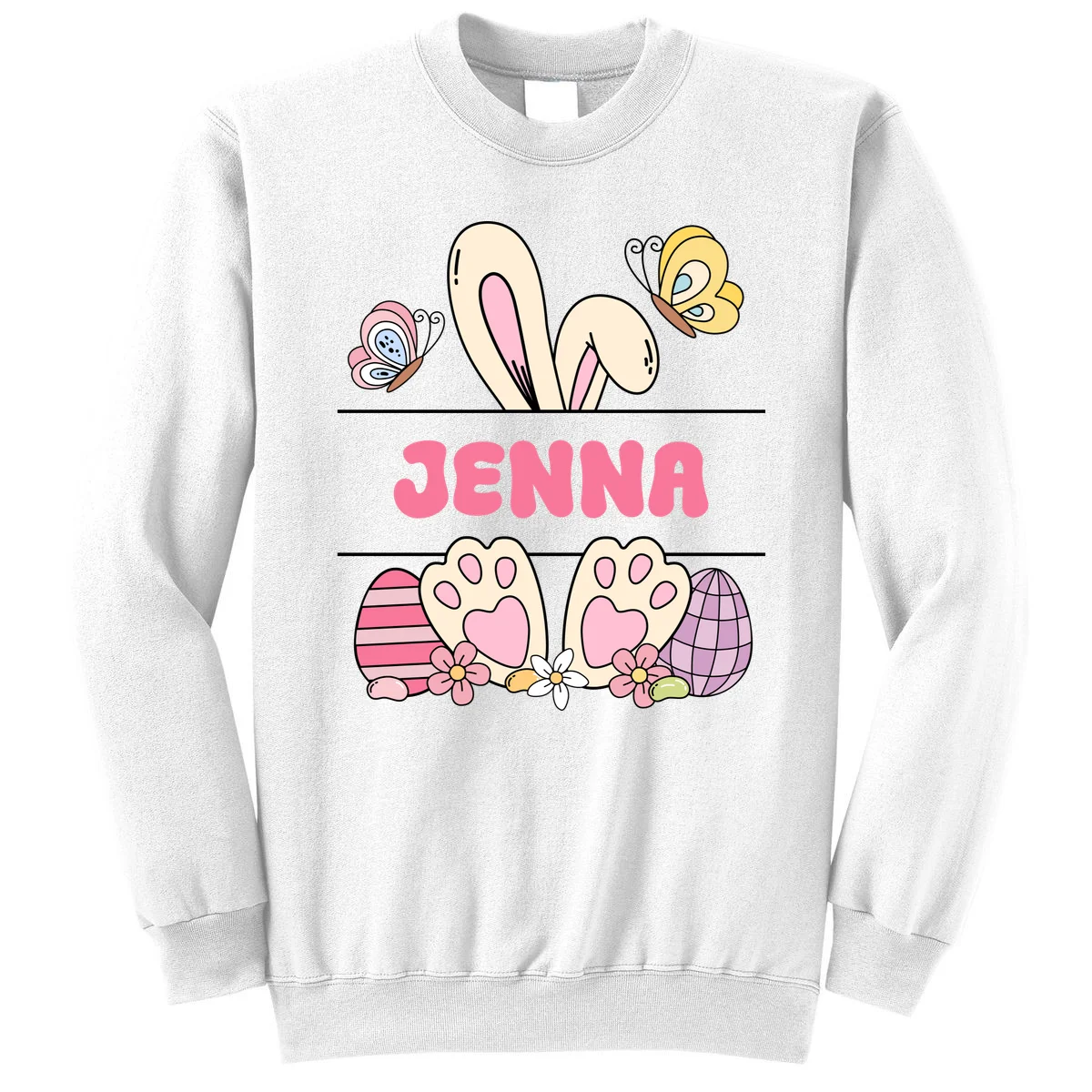 Custom Name Easter Bunny Sweatshirt - Front