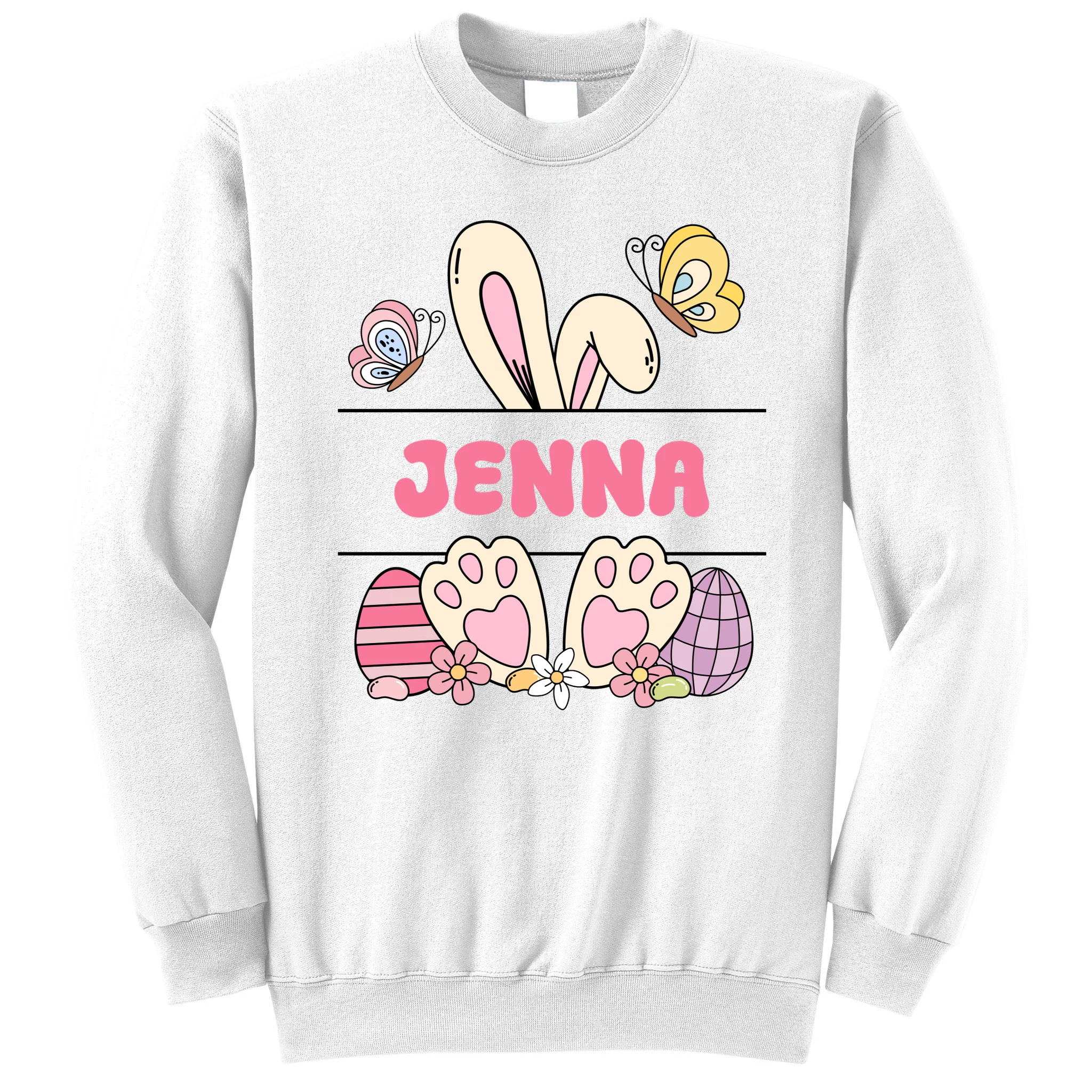 Custom Name Easter Bunny Sweatshirt - Front