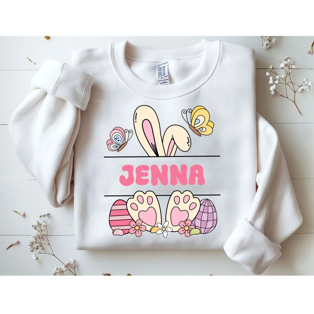 Custom Name Easter Bunny Sweatshirt - Front 1