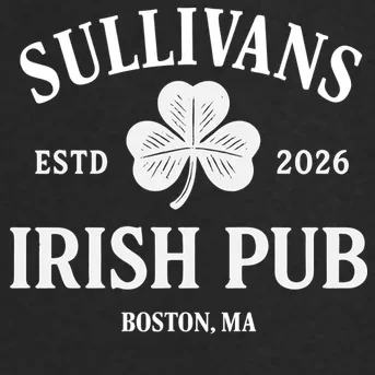 Custom Name Irish Pub Men's Soft Jacket - Front - Close-up