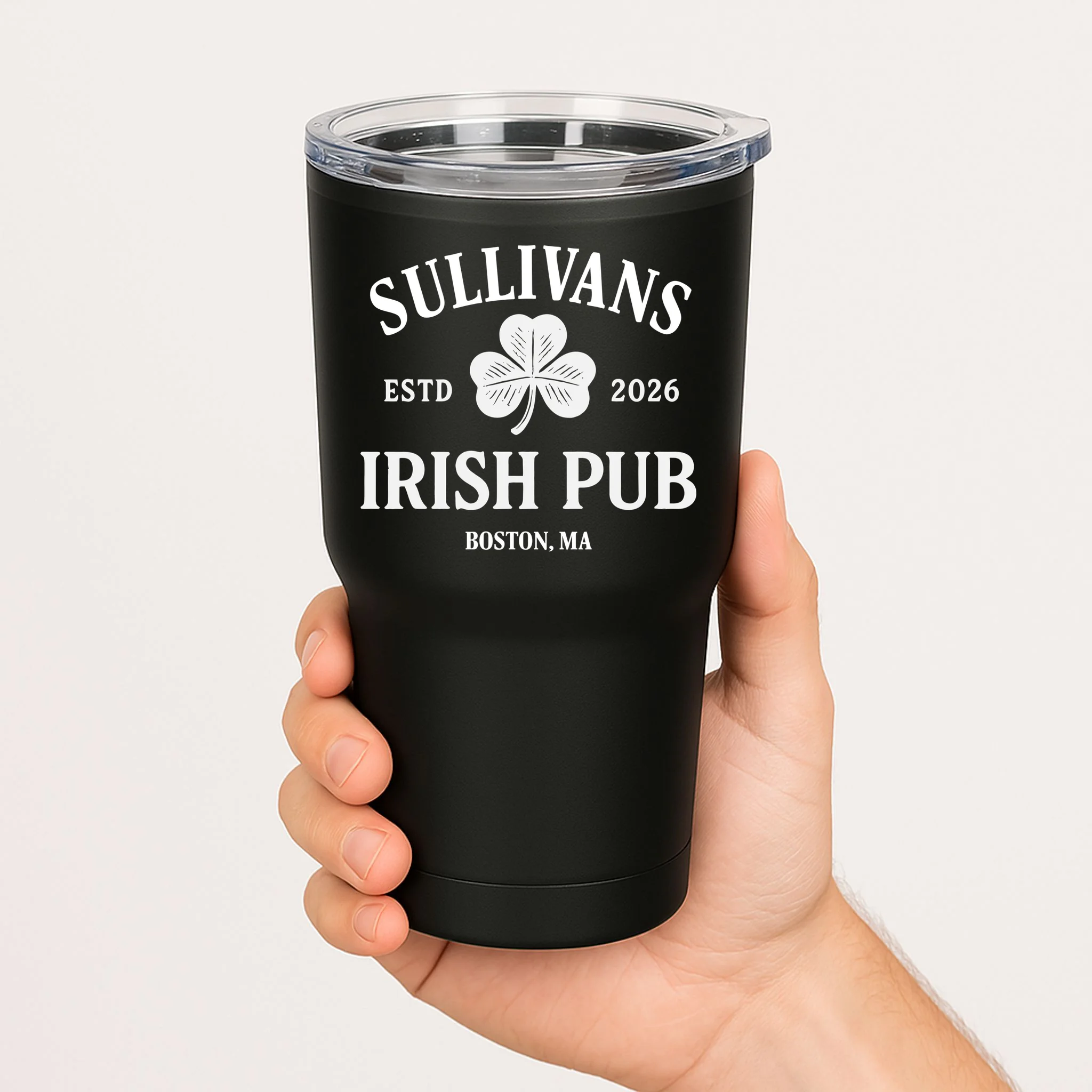 Custom Name Irish Pub 20oz Tumbler - Front 1