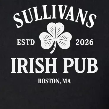 Custom Name Irish Pub Men's Pullover Quarter Zip - Front - Close-up