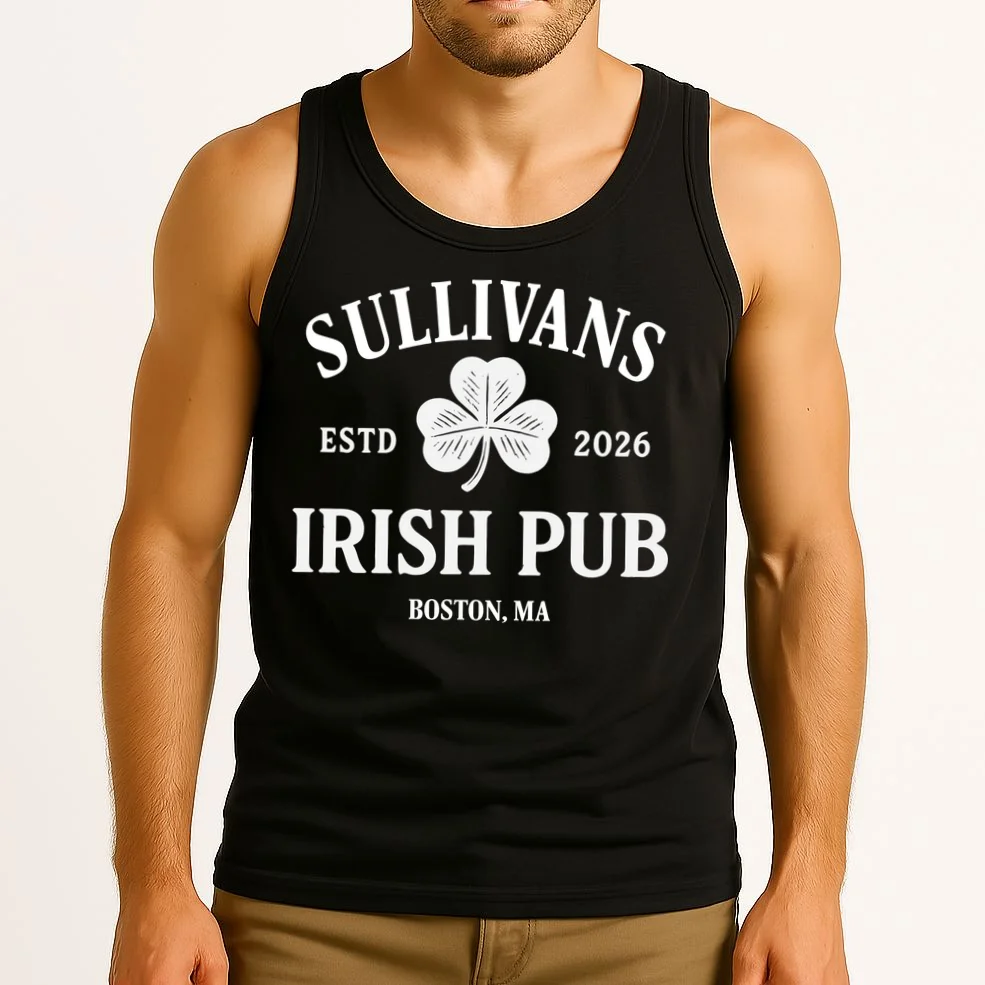 Custom Name Irish Pub Tank Top - Front 2