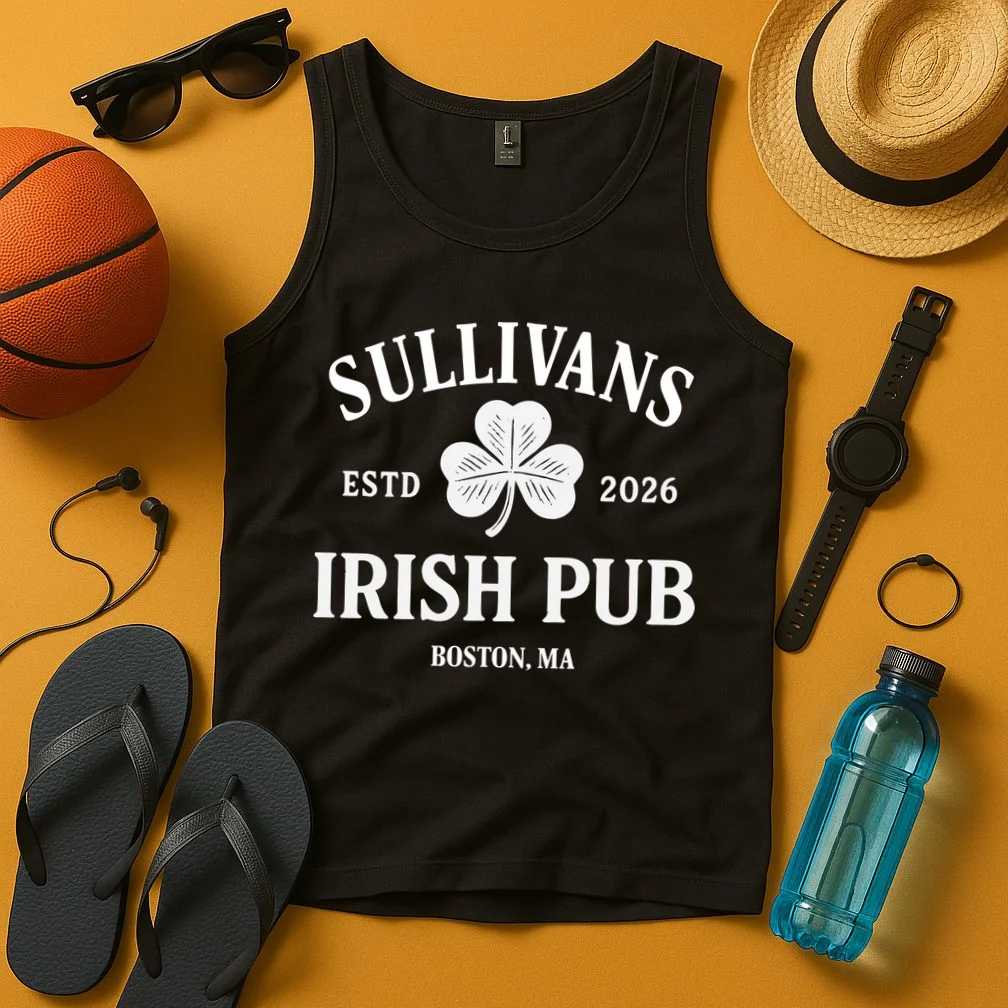 Custom Name Irish Pub Tank Top - Front 3