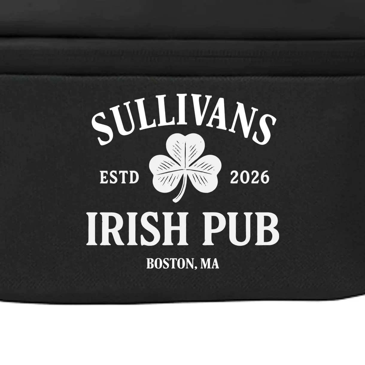 Custom Name Irish Pub Crossbody - Front - Close-up