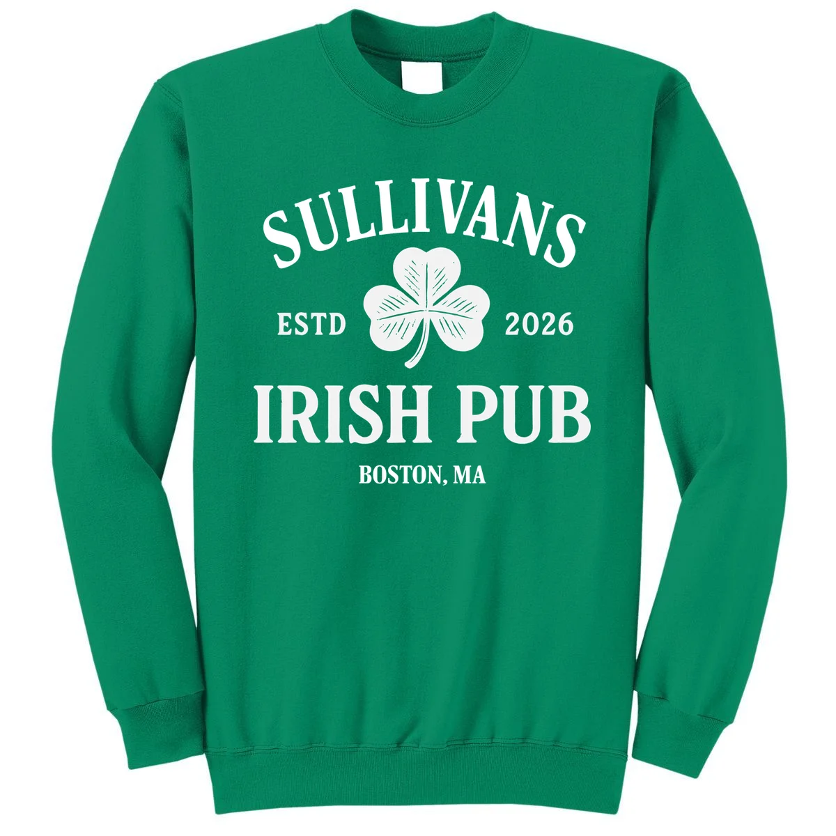 Custom Name Irish Pub Men's Sweatshirt - Front