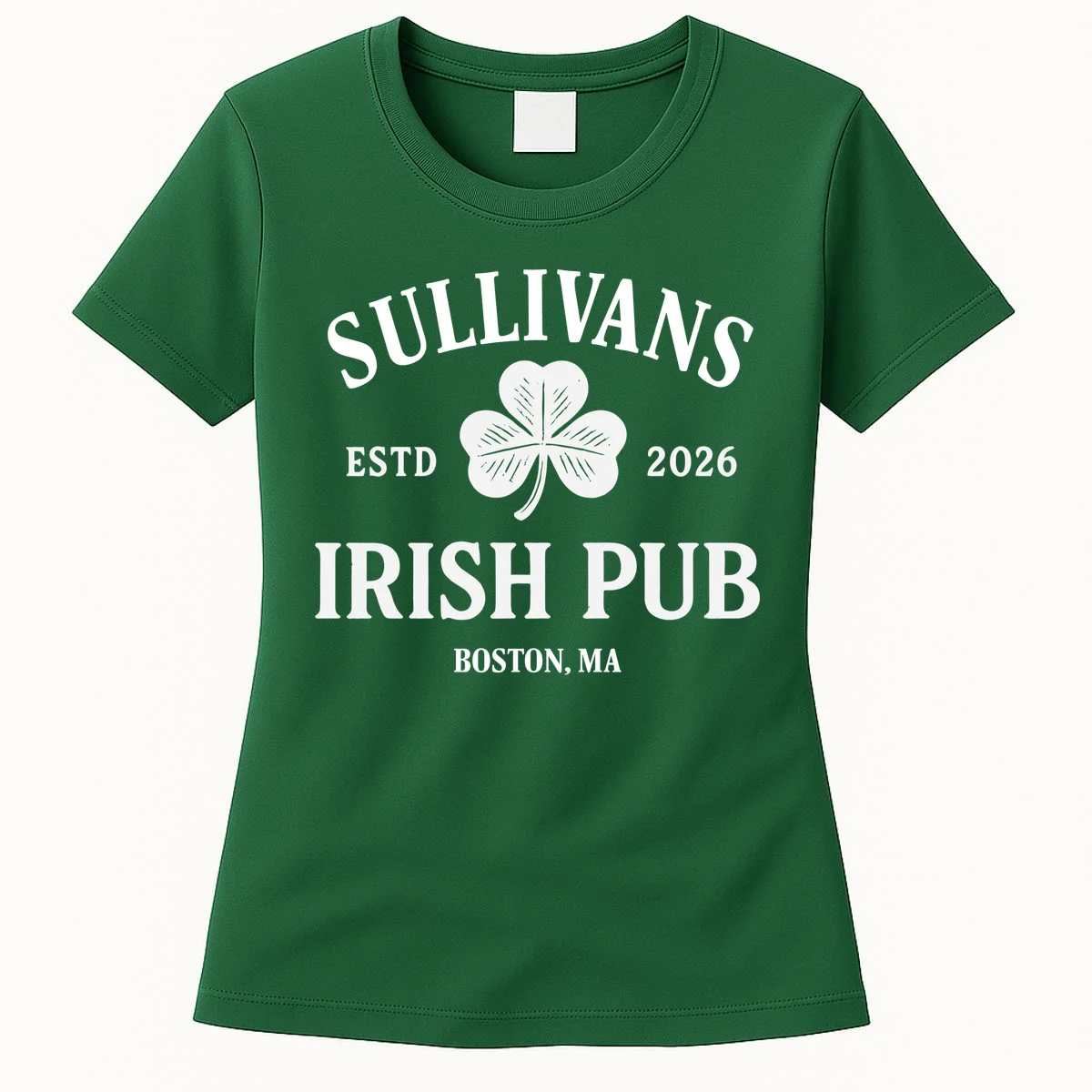 Custom Name Irish Pub Women's T-Shirt - Front
