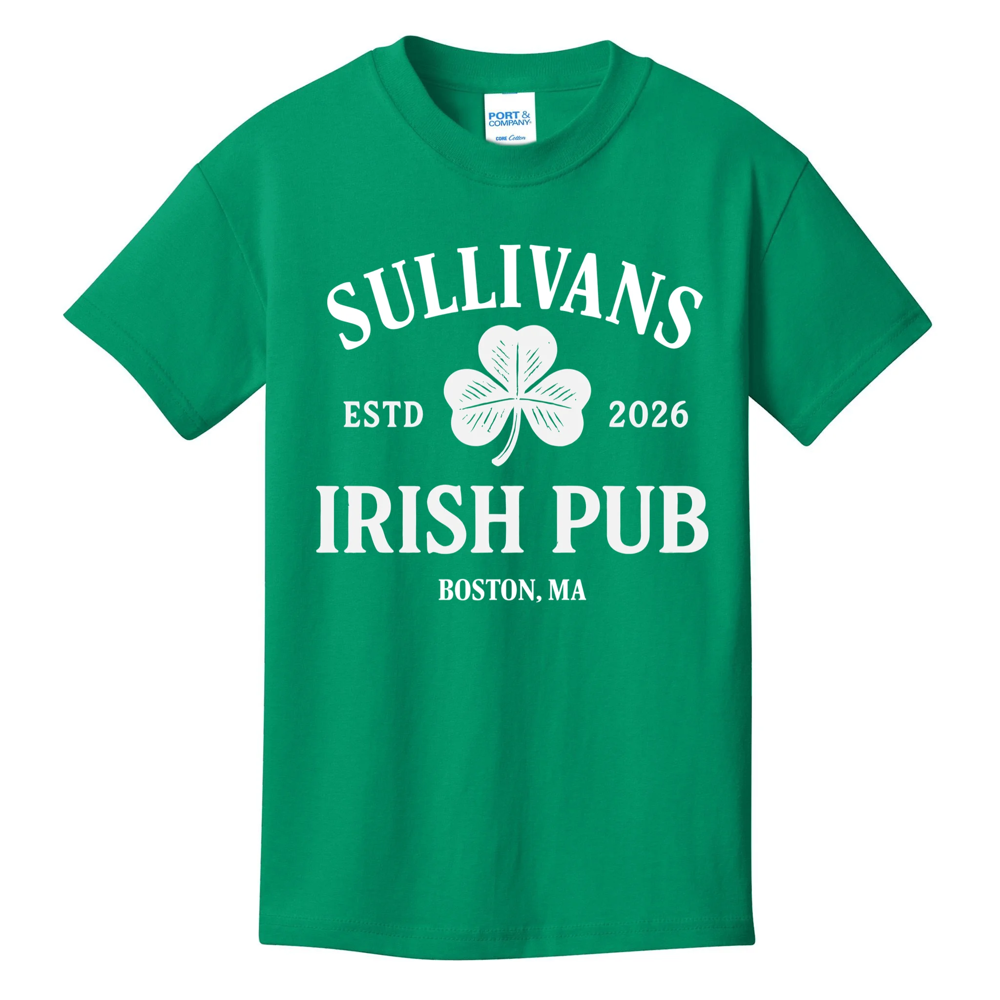 Custom Name Irish Pub Kids T-Shirt - Front