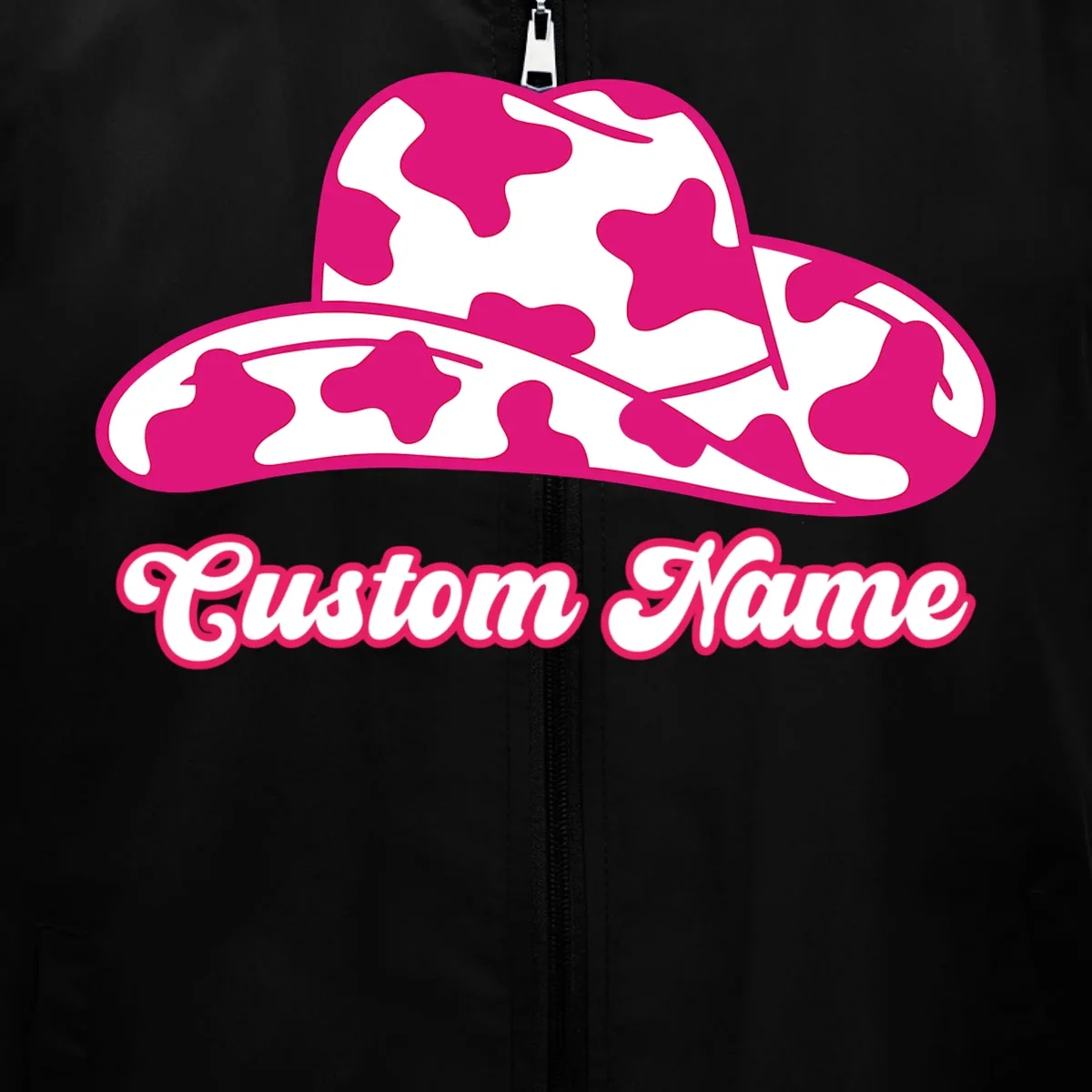 Custom Name Pink Cowgirl Girls Trip Men's Vest - Front - Close-up