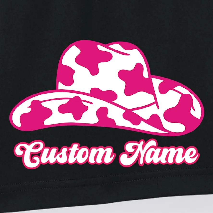 Custom Name Pink Cowgirl Girls Trip Men's Shorts - Front - Close-up