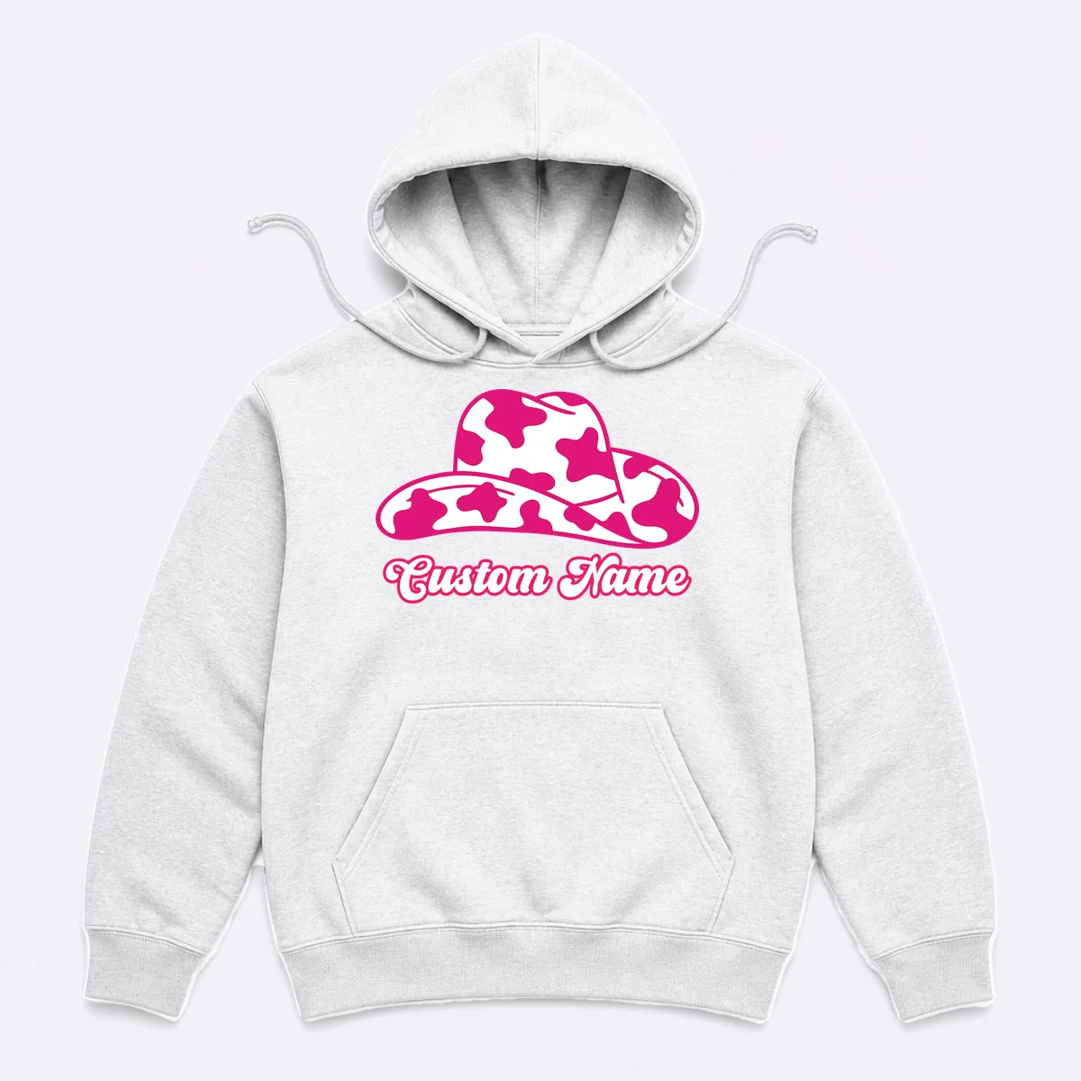 Custom Name Pink Cowgirl Girls Trip Men's Hoodie - Front