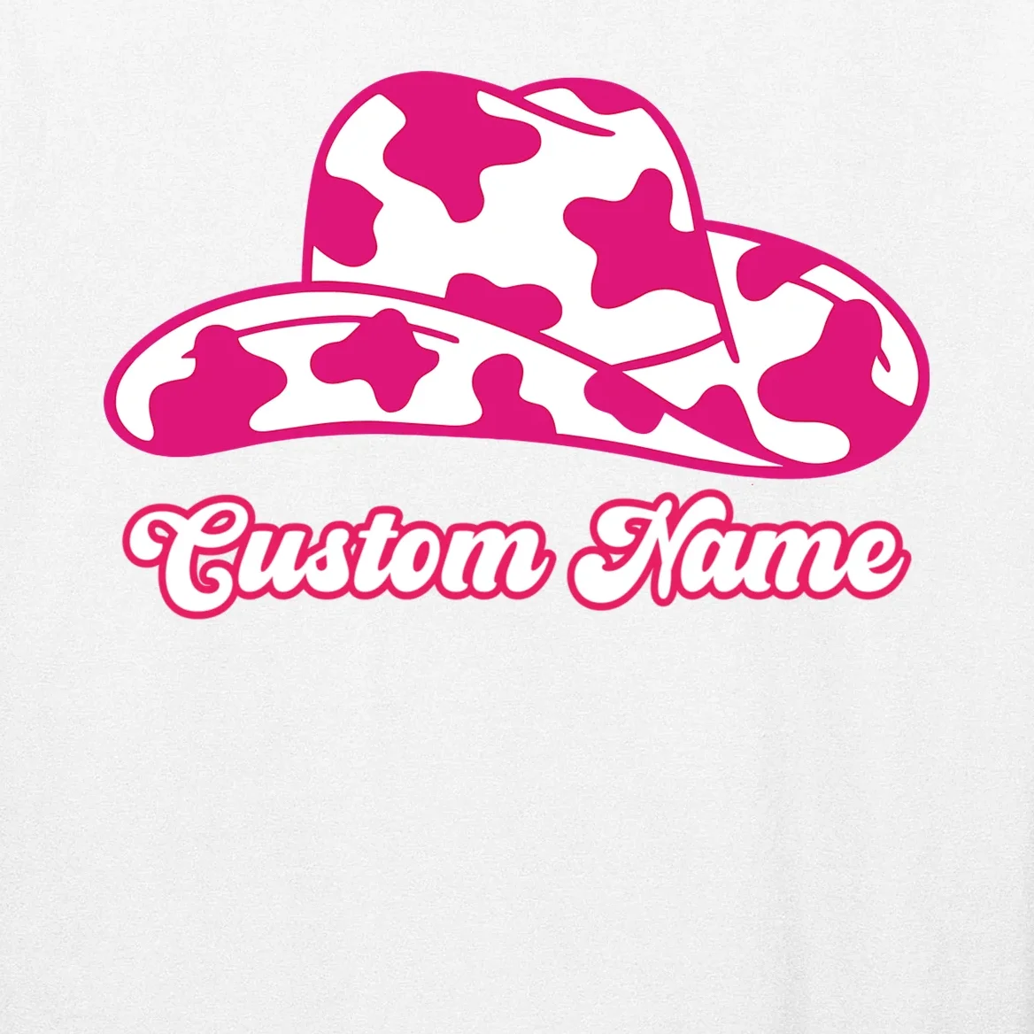 Custom Name Pink Cowgirl Girls Trip Men's Long Sleeve Shirt - Front - Close-up