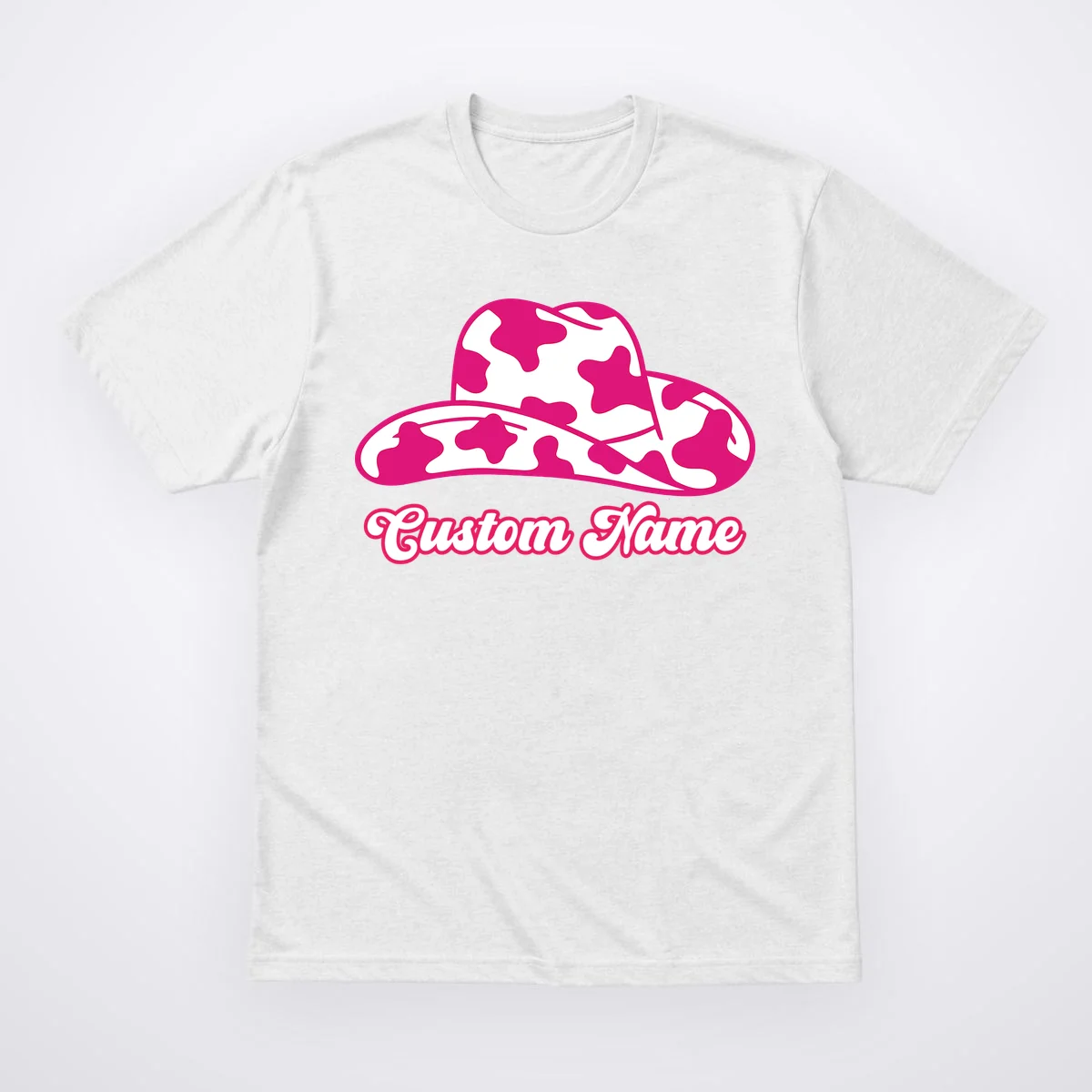 Custom Name Pink Cowgirl Girls Trip T-Shirt - Front