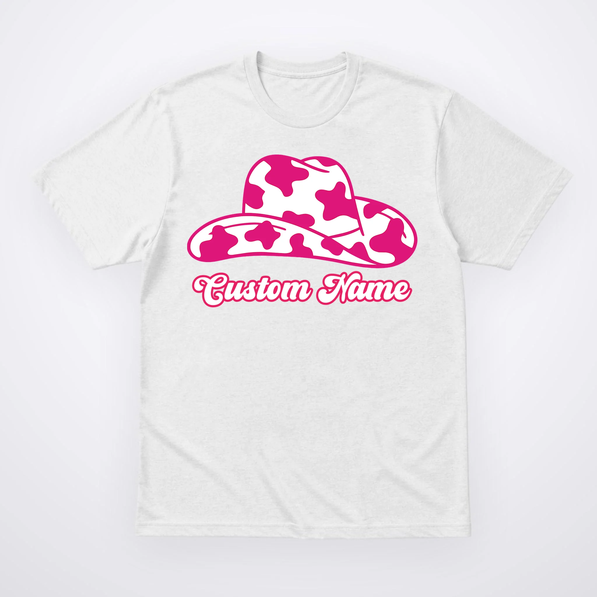 Custom Name Pink Cowgirl Girls Trip Men's T-Shirt - Front