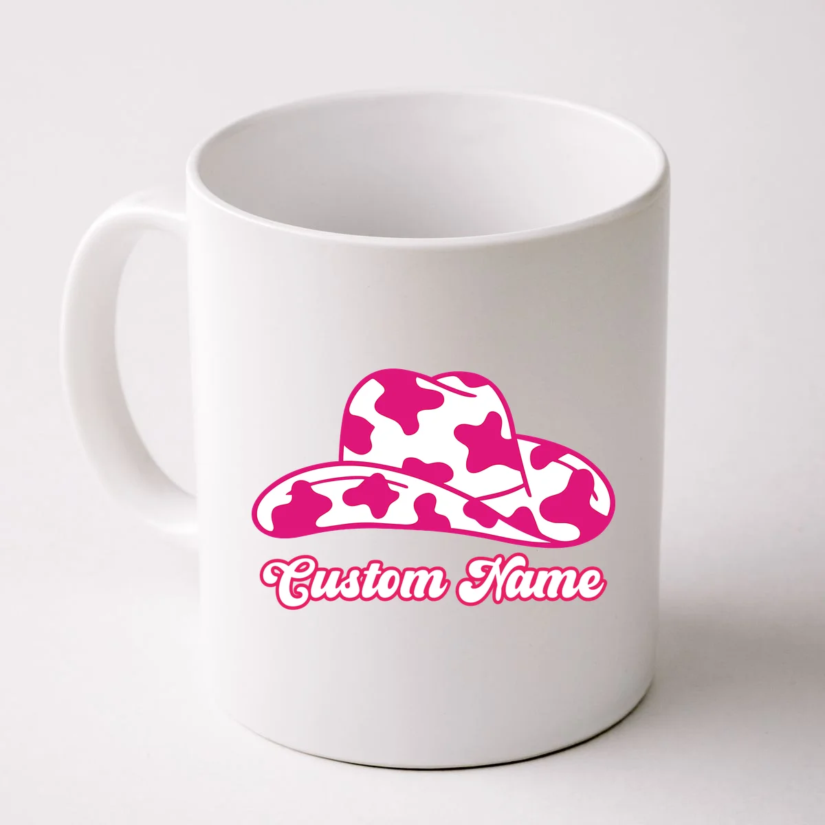 Custom Name Pink Cowgirl Girls Trip Coffee Mug - Front