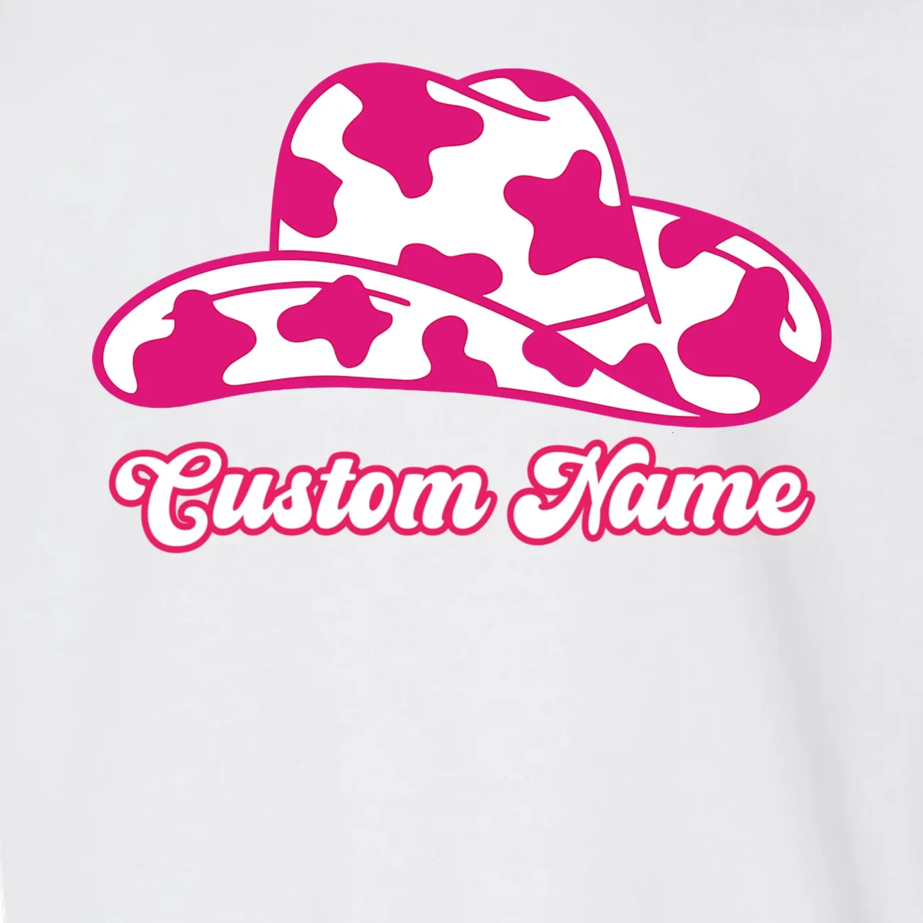 Custom Name Pink Cowgirl Girls Trip Toddler Sweatshirt - Front - Close-up