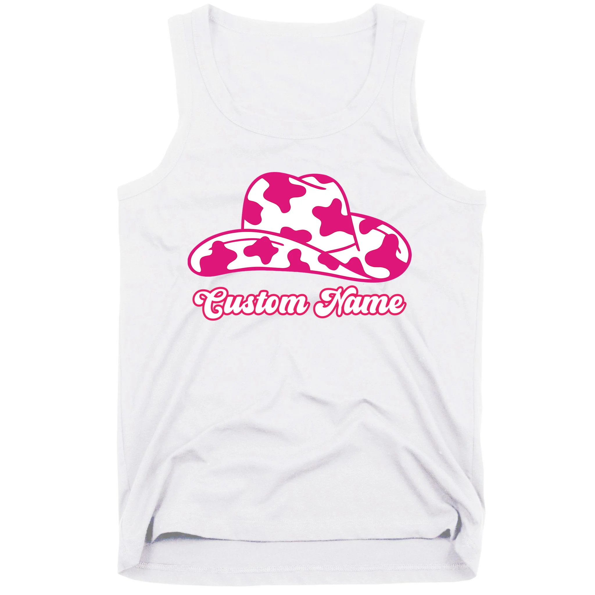 Custom Name Pink Cowgirl Girls Trip Men's Tank Top - Front