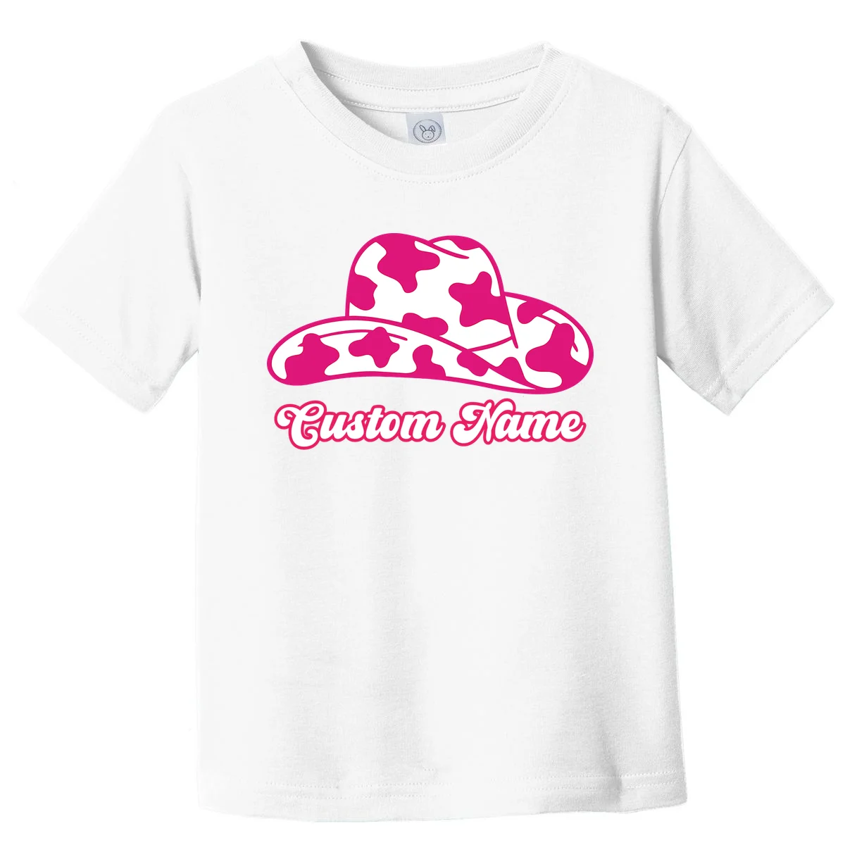 Custom Name Pink Cowgirl Girls Trip Toddler T-Shirt - Front