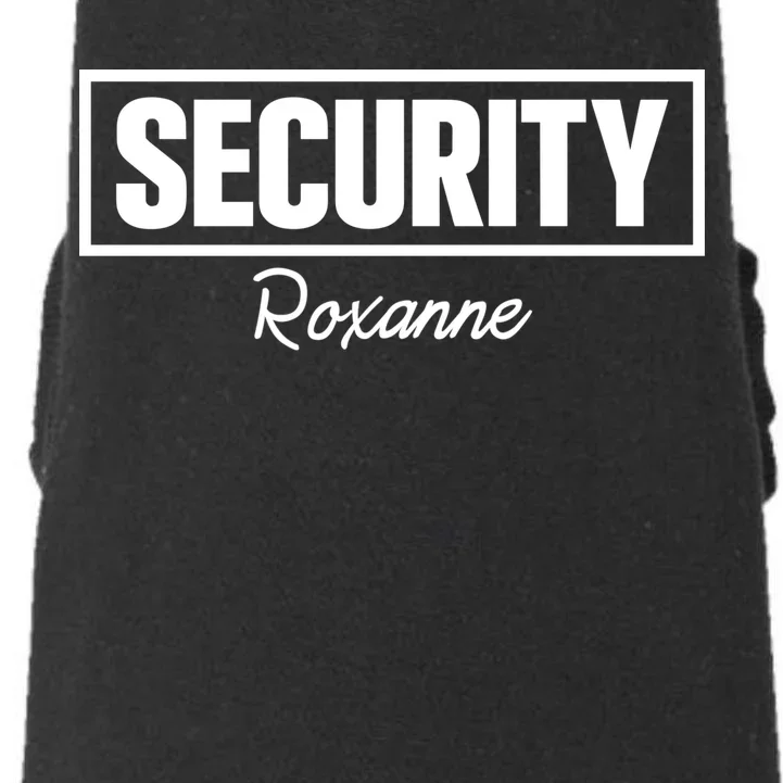 Custom Name Security Halloween Costume Dog Hoodie - Front - Close-up