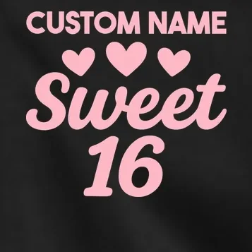 Custom Name Sweet 16 Kids Jacket - Front - Close-up