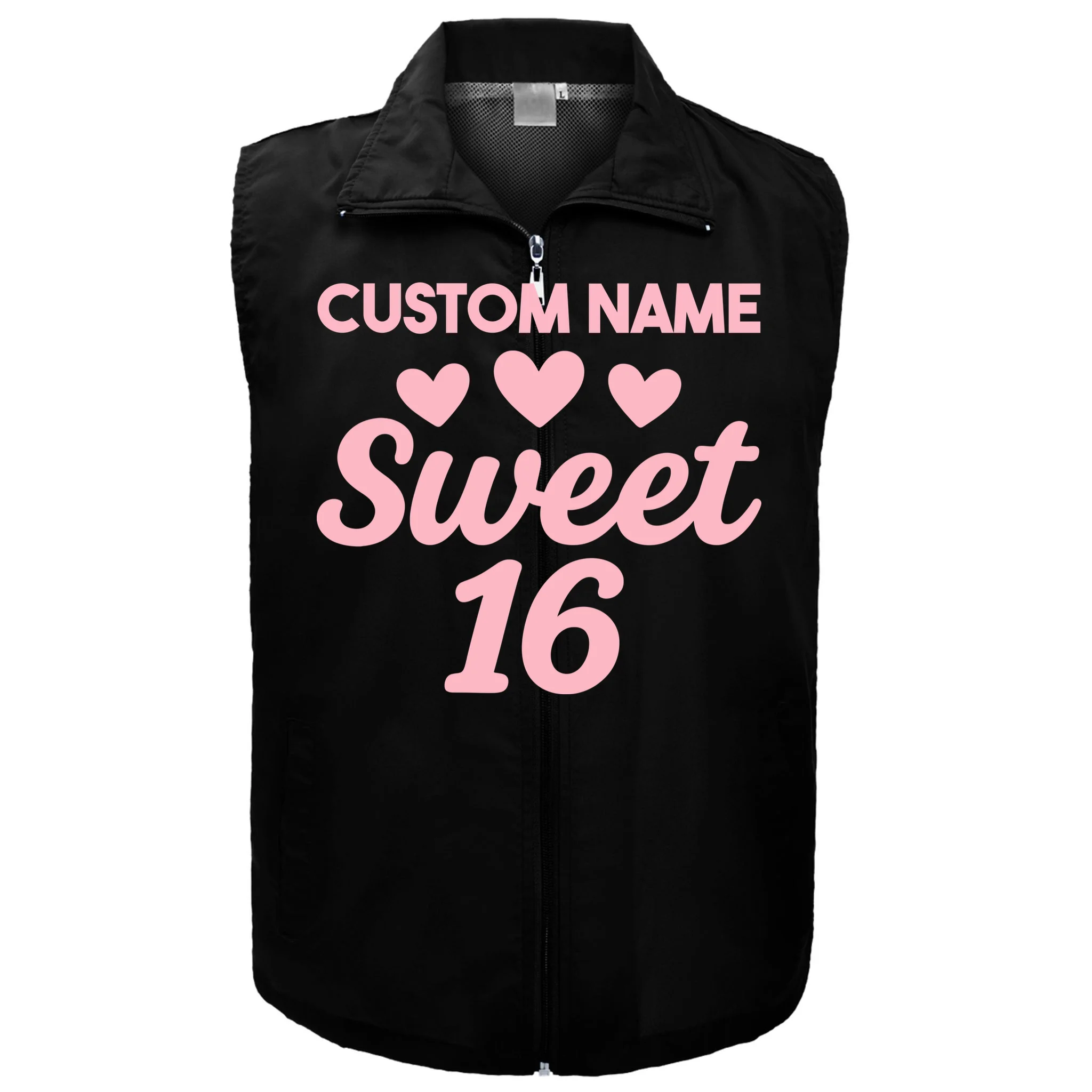 Custom Name Sweet 16 Men's Vest - Front