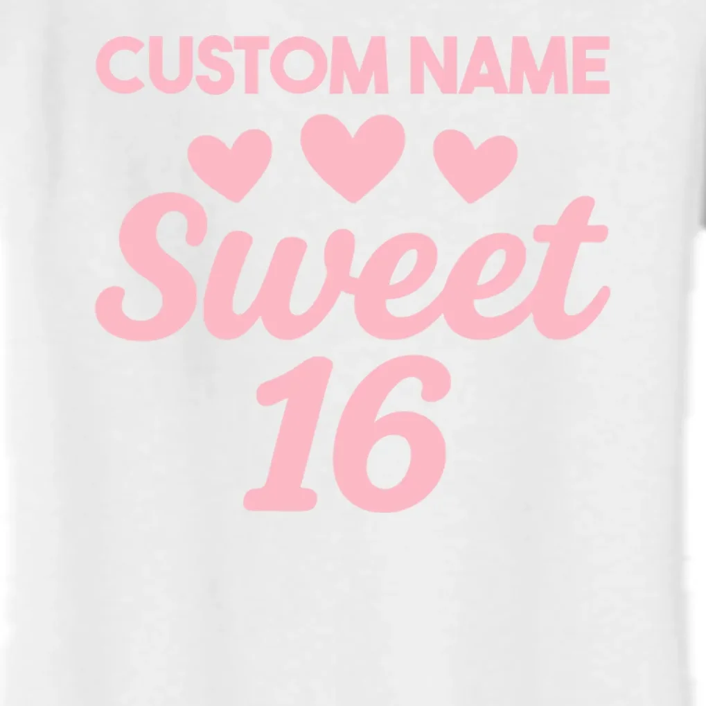 Custom Name Sweet 16 Women's Flannel Pajama Set - Front - Close-up