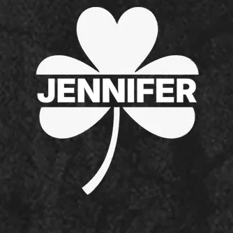Custom Name Shamrock Cute Custom St Patricks Day Hooded Blanket - Front - Close-up