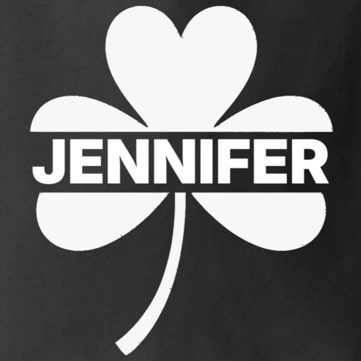 Custom Name Shamrock Cute Custom St Patricks Day Tote Bag - Front - Close-up