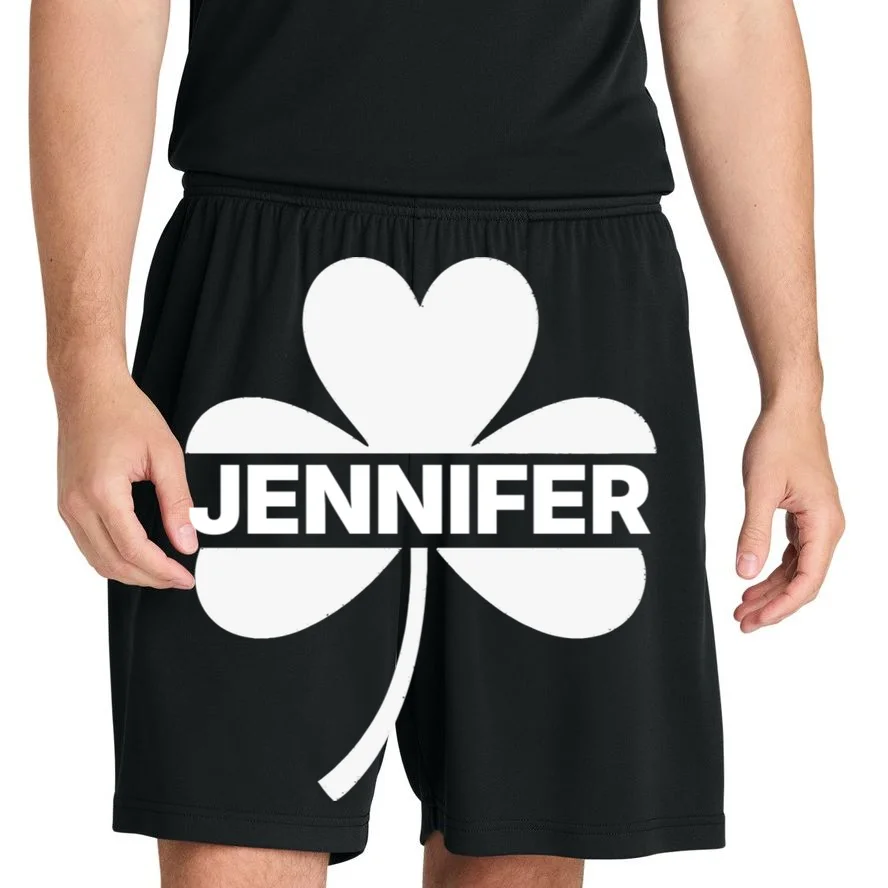 Custom Name Shamrock Cute Custom St Patricks Day Men's Shorts - Front 1